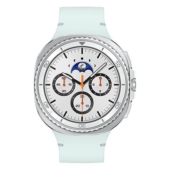 Galaxy Watch 8 Classic | 46 мм | 4G LTE | White | Sport/Mint | S/M, Тип ремешка : Sport, Размер корпуса : 46 мм, Цвет: White, Цвет ремешка: Mint, Размер ремешка : S/M, Подключение часов : Bluetooth / Wi-Fi + 4G LTE, изображение 3